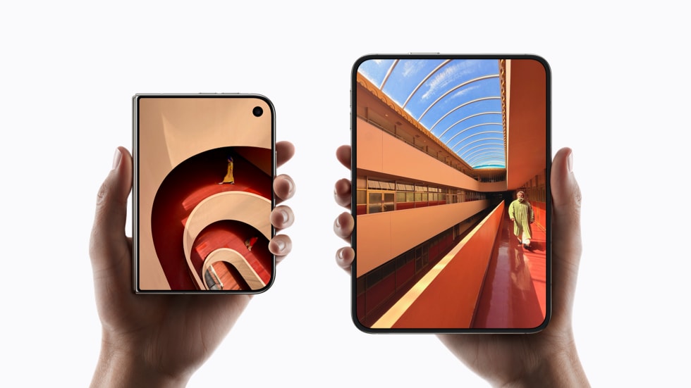 iPhone Duo dış ve iç ekran boyutları